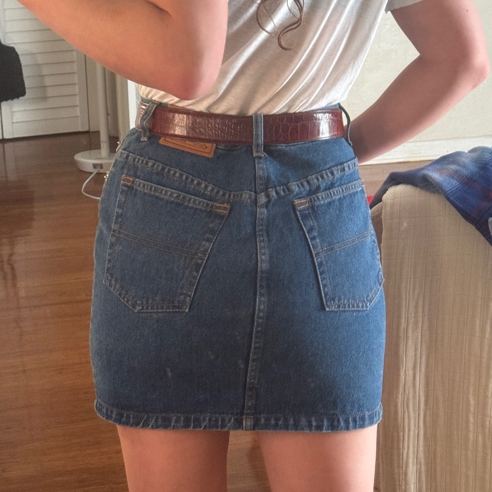 Vintage Ralph Lauren Country Denim Skirt Size 10